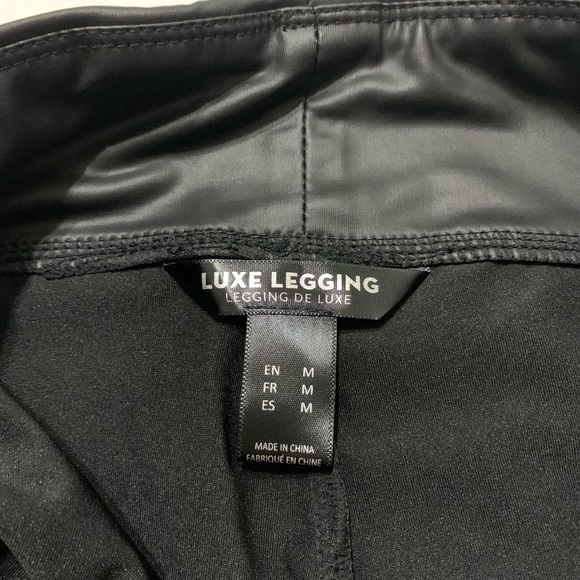 Luxe Faux Lether high rise Legging - Picture 3 of 9